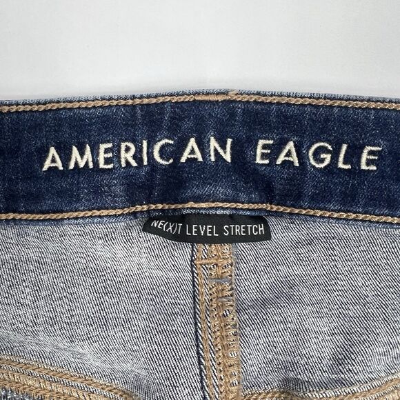 American Eagle Next Level Stretch Hi Rise Jegging Medium Wash Jeans Women’s 6 - Picture 7 of 10